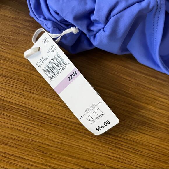 Anne Cole Live In Color Convertible Bikini bottoms peri - 22W - Picture 10 of 12